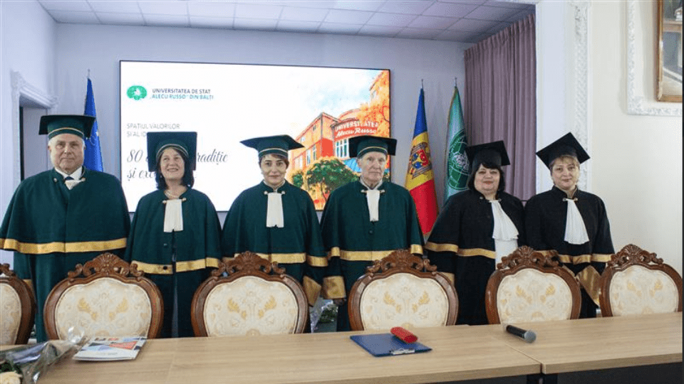 Georgeta Cislaru reçoit le titre de Docteur Honoris Causa de l’Université d’État de Bălți